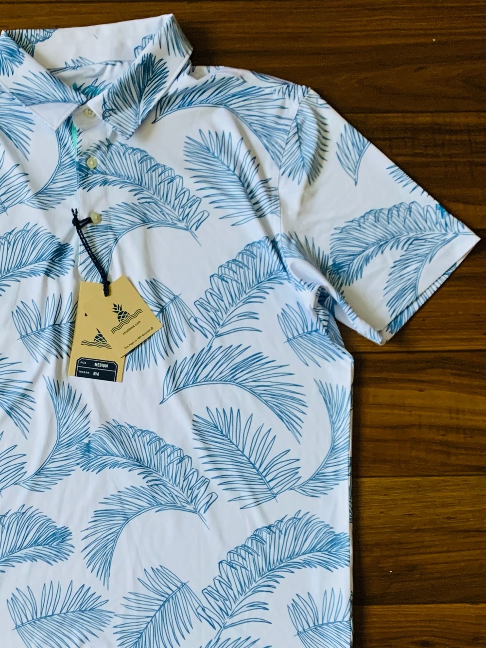NWT Chubbies Plant Dad Performance Polo Men’s Size Medium